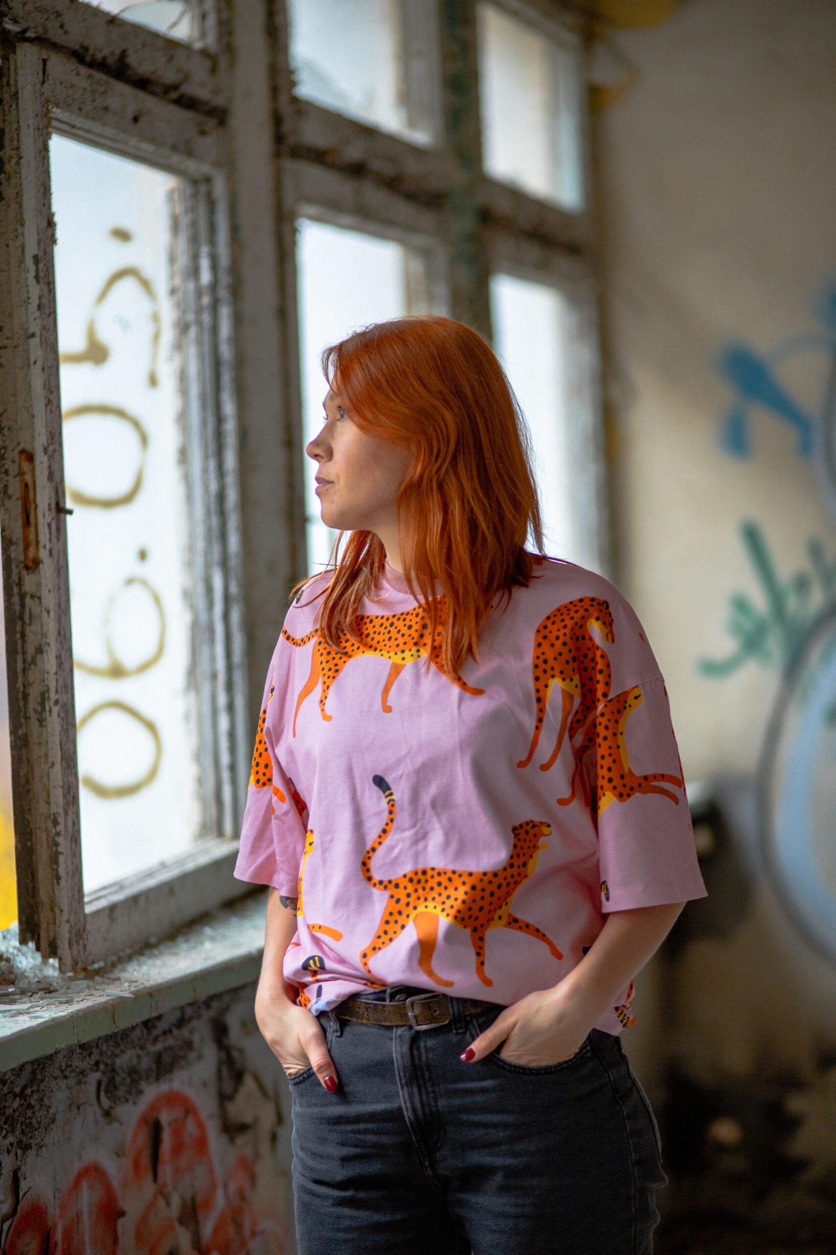 lampart pink t shirt