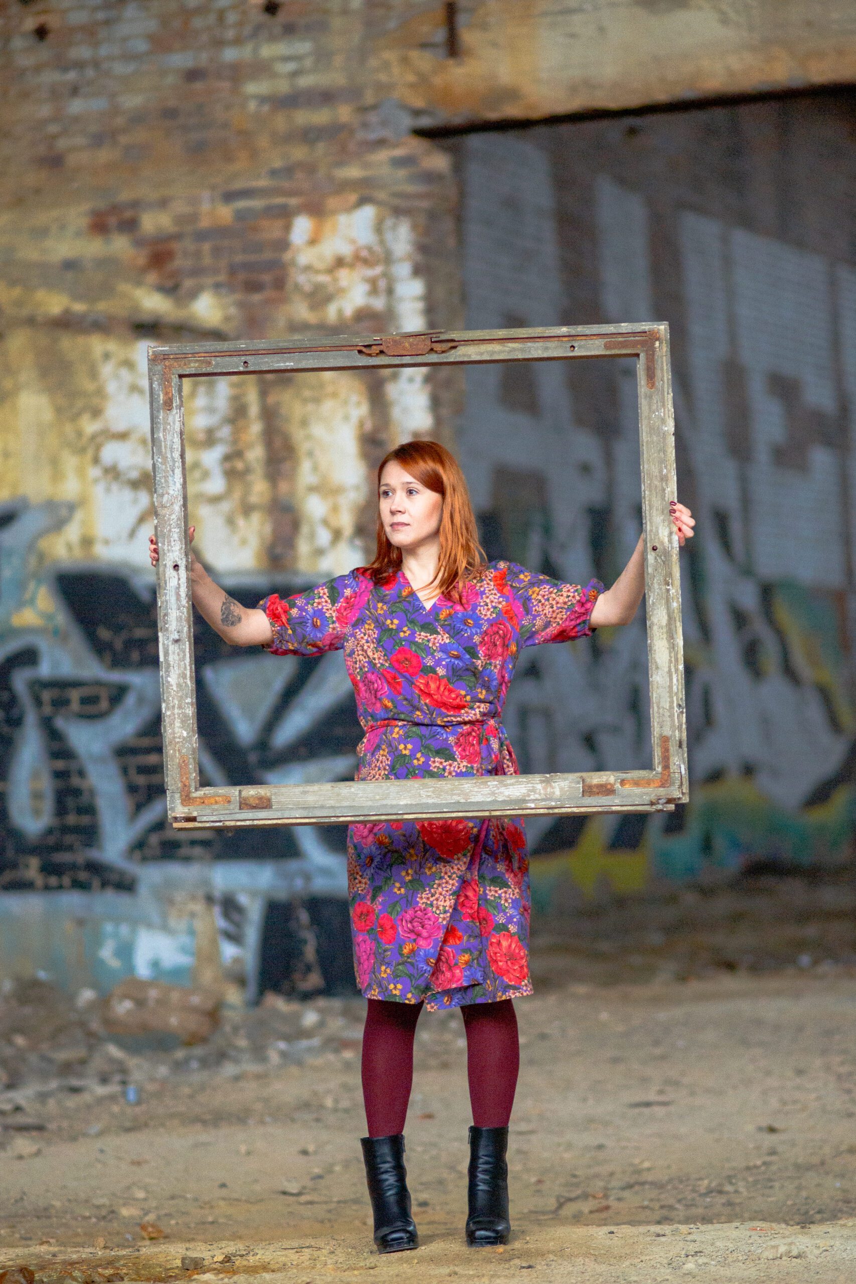 kiecka kreszowana kwiaty, magazyn